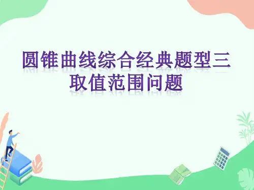 圆锥曲线综合经典题型三:取值范围问题