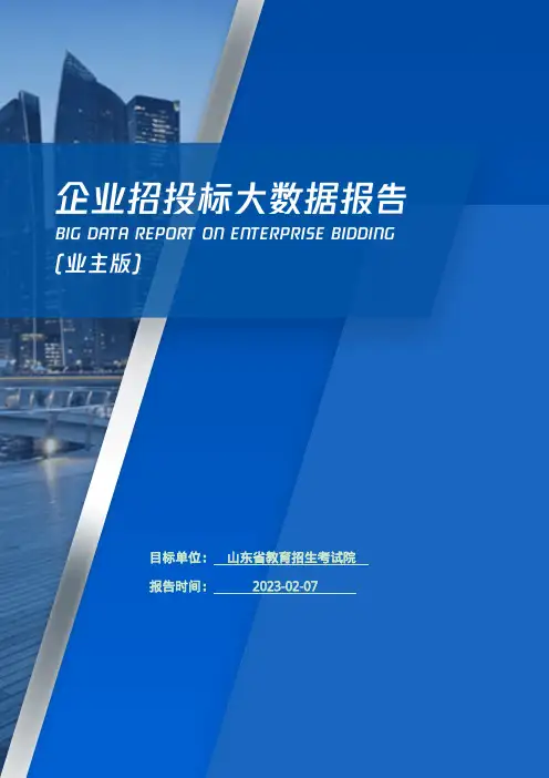 山东省教育招生考试院_企业报告(业主版)