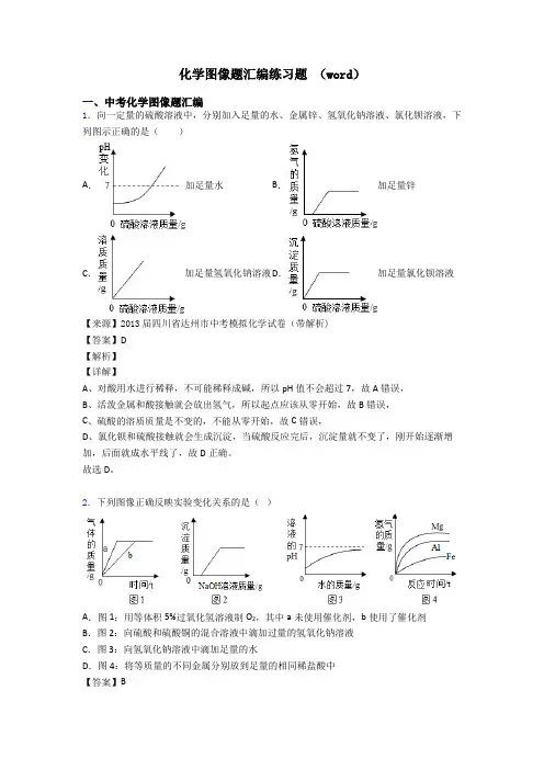 化学图像题汇编练习题 (word)
