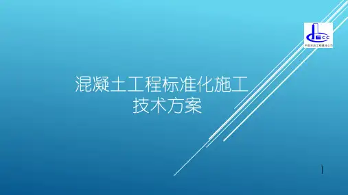 CPF3混凝土工程标准化施工技术方案