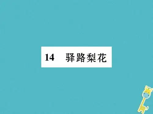 七年级语文下册第四单元14驿路梨花课件新人教版(2)