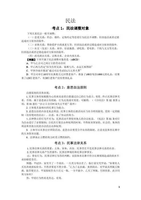 《2019冲刺阶段民法讲义王利》