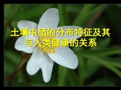 土壤中硒的分布特征及其与人类健康的关系PPT