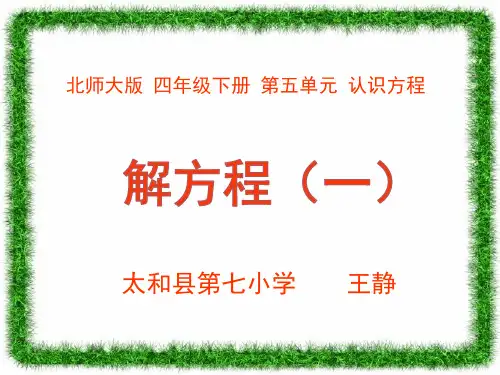 《解方程(一)》教学课件(王静)