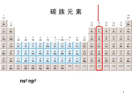 无机化学:14.碳族元素