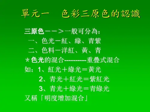 初中美术-[初中美术课件]色彩三原色的认识 最新共41页