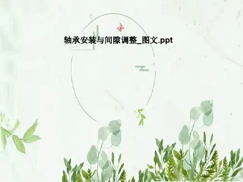 轴承安装与间隙调整_图文