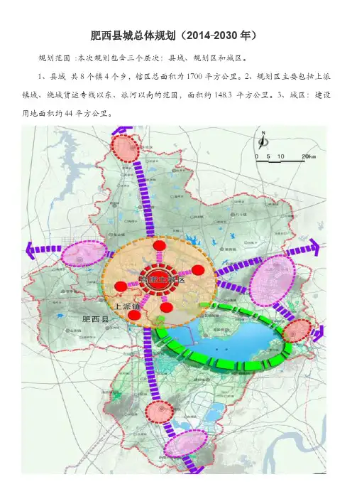 肥西县城总体规划(2014-2030)