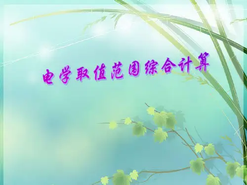 电学取值范围计算PPT课件