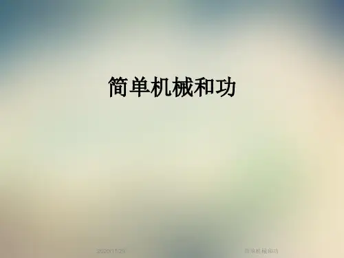 简单机械和功