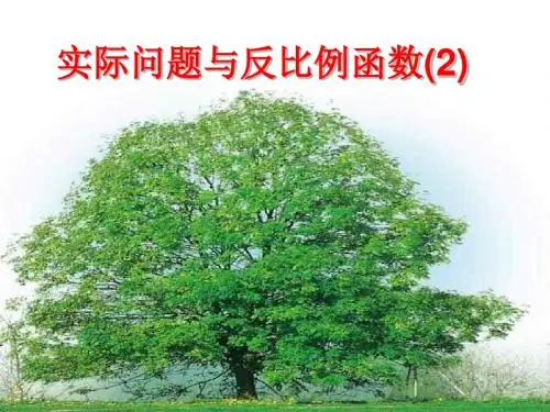 八年级数学实际问题与反比例函数3