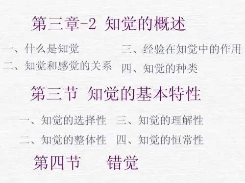 第3章-2 知觉