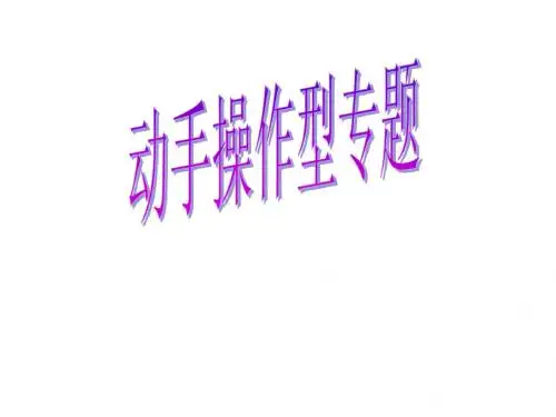 2008年中考专题复习-动手操作问题zzd