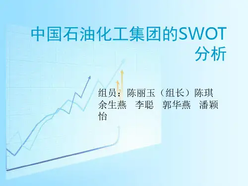 中国石油化工集团的SWOT分析