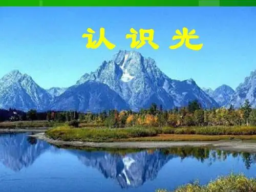 青岛版小学科学课件《认识光》