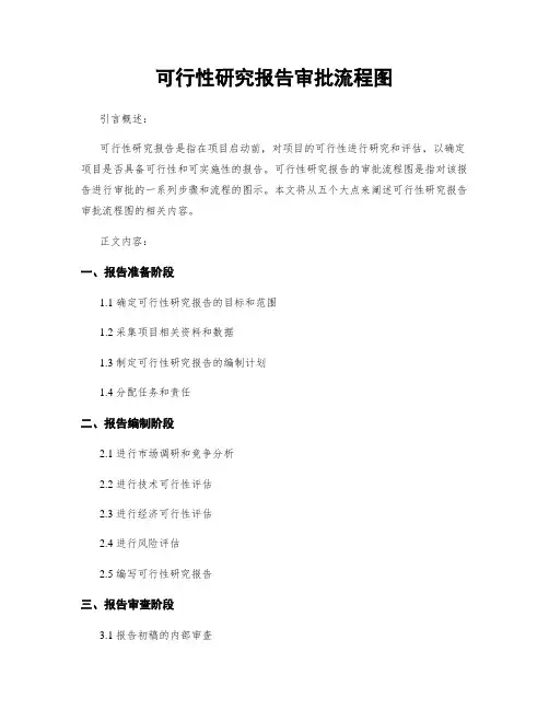 可行性研究报告审批流程图