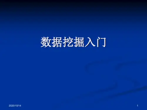 数据挖掘入门.ppt