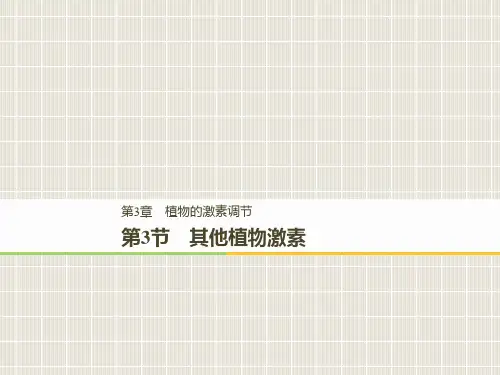 2018-2019学年高中生物 第3章 植物的激素调节 3.3 其他植物激素优质课件 新人教版必修3
