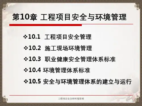 工程项目安全和环境管理