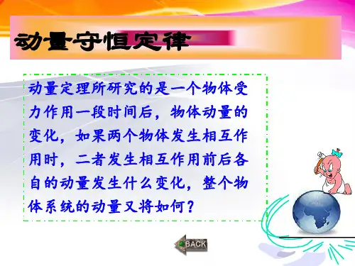 动量守恒定律碰撞