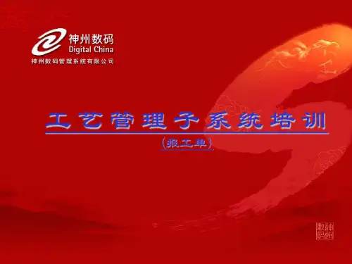 报工单培训
