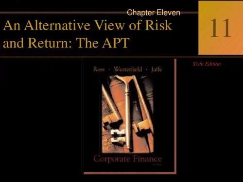 Corporate Finance课件 Chpt011