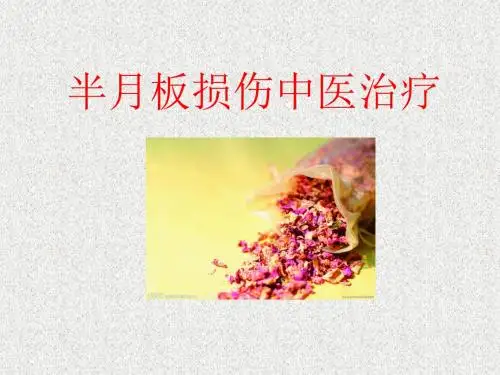 半月板损伤中医治疗概要