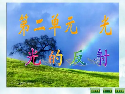 五年级上册2.4光的反射