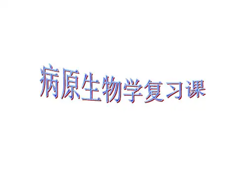 2019年病原生物学复习.ppt