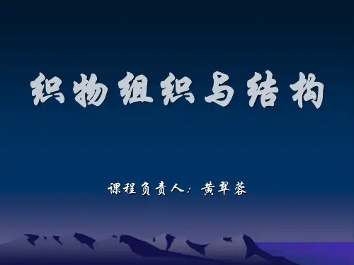 织物组织与结构