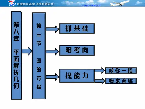 第八章 第三节 圆的方程