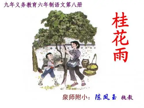 人教版小学四年级语文桂花雨-课件