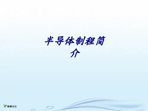 半导体制程简介专题培训课件