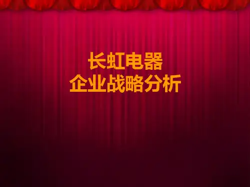 长虹战略分析