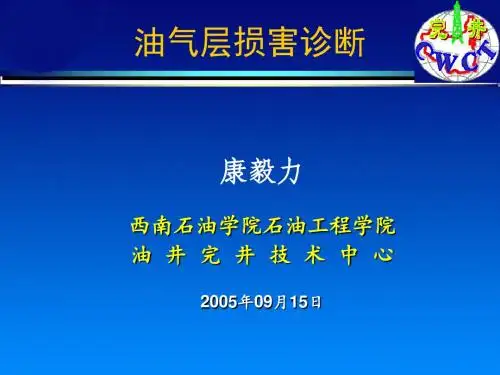 油气层损害诊断