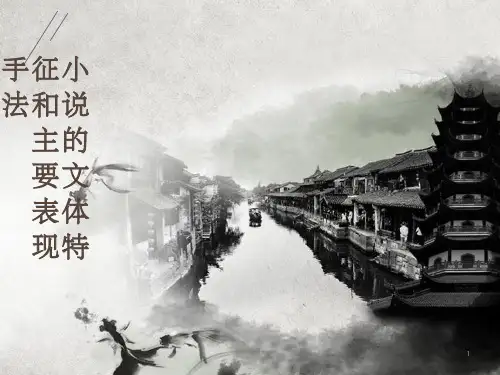 小说的文体特征和主要表现手法