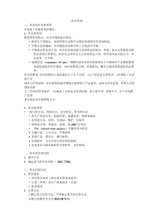 库存管理