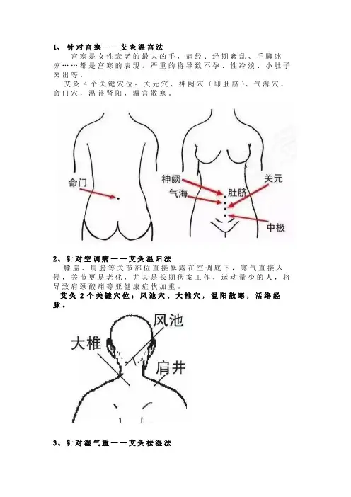 养生要点之3种最常用的灸法
