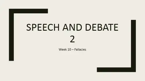 fallacies