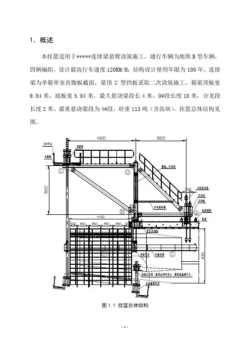 挂篮计算书