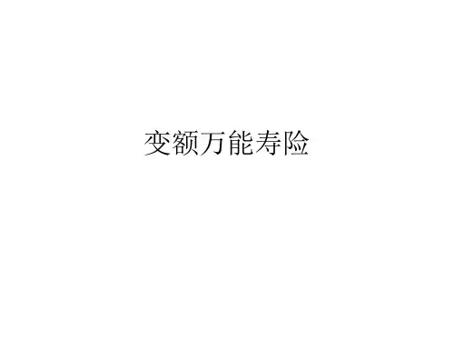 变额万能寿险