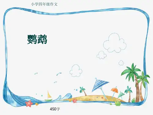 小学四年级作文《鹦鹉》450字(共7页PPT)