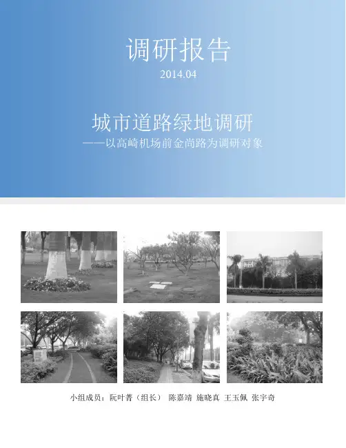 城市街道绿化设计调研报告