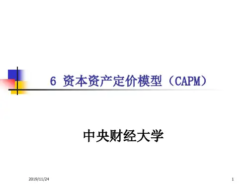 投资学讲义6