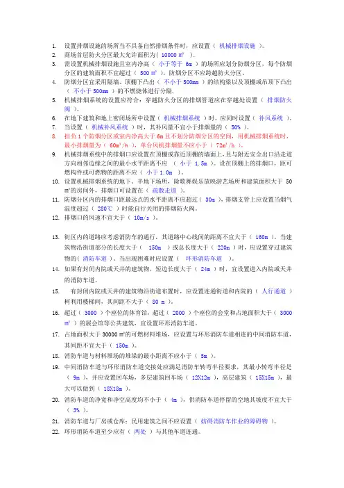 防火规范.