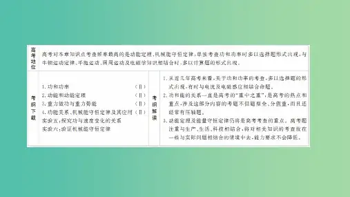 202x高考物理一轮复习 第五章 第1讲 功和功率