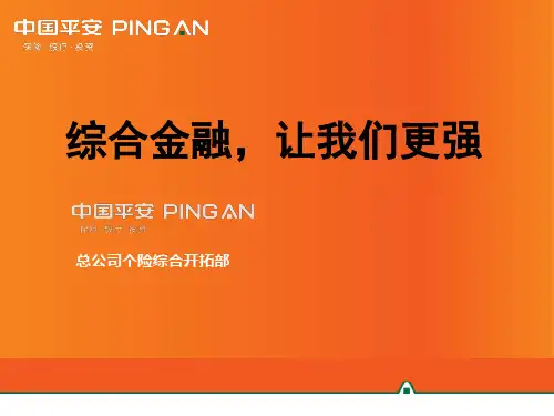 平安综合金融,让我们更强页PPT文档