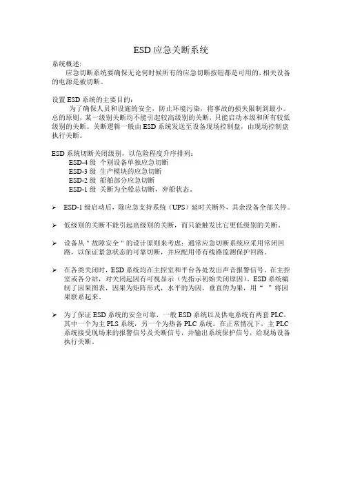 ESD应急关断系统
