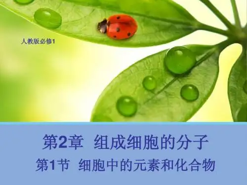 2.1 细胞中的元素和化合物