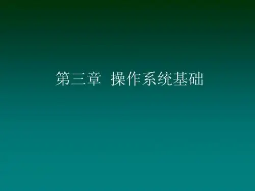 大学计算机基础第3章
